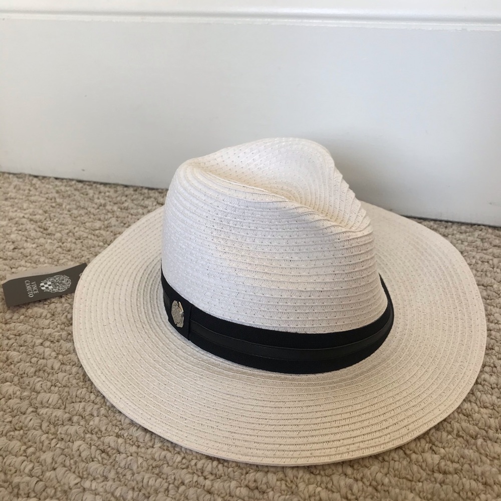Vince Camuto White Fedora Summer Hat - NWT
